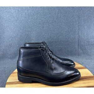 CALTO Men's Invisible 2.8" Height Increasing Elevator Wing Tip Brogue Boot Sz 11